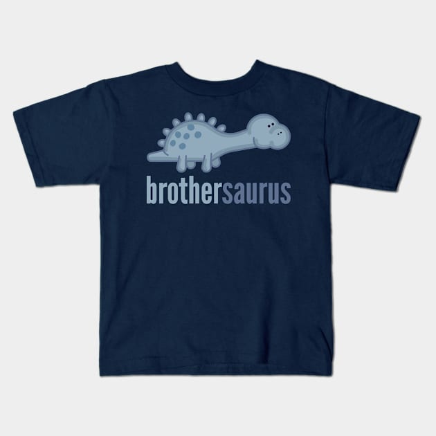 Brothersaurus Shirt Family Dinosaur Shirt Set Kids T-Shirt by DoggyStyles